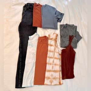 Everlane haul! Jeans, tees, tanks. Bundled. All like new.